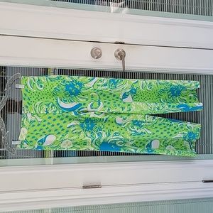 Lilly Pulitzer Bianca Pant Sz 2 Roar Of The Jungle Print Wide Leg